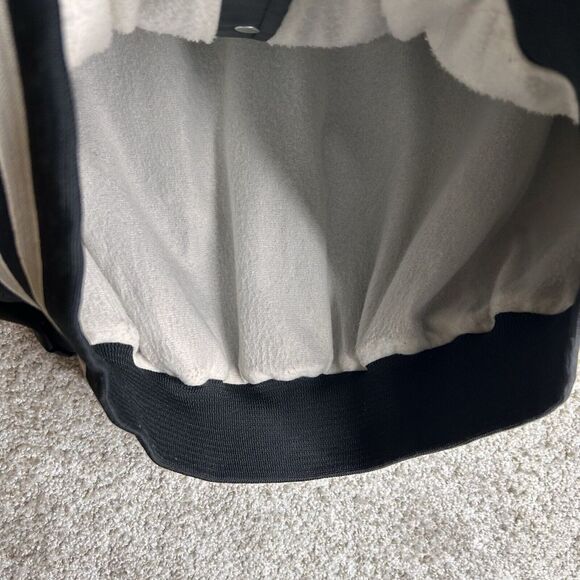 Vintage 90s Chicago White Sox Bomber Jacket Size Xl Black Snap Buttons Baseball - Picture 5 of 9